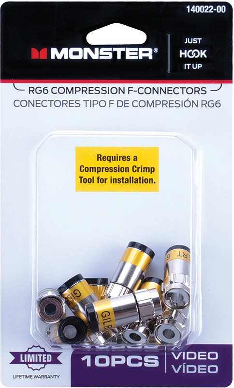 RG6 Compression F Connectors
