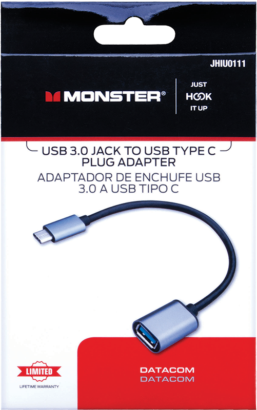 Adaptador jack USB C a plug USB 3.0