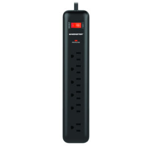 Monster Just Power It Up 4 Ft. L 6 Outlets Surge Protector Black 1080 J
