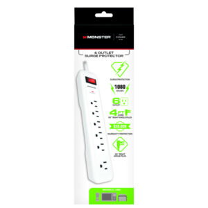 Surge Protctr 6out Wht