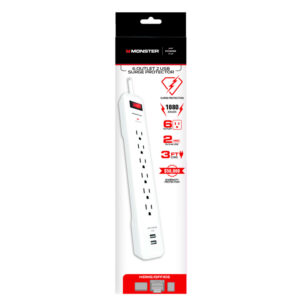 Surge Protctr 6out 2usb