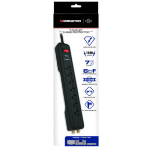 Tv Surge Protctr7out Blk